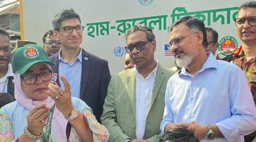 রাজধানীতে হাম-রুবেলা টিকাদান ক্যাম্পেইন উদ্বোধন করলেন স্বাস্থ্যপ্রতিমন্ত্রী ড. এম এ মুহিত