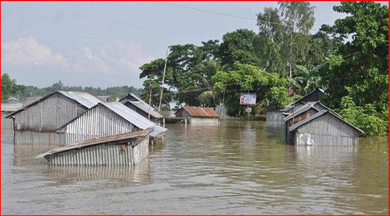আবারও বন্যার পূর্বাভাস  ৫ জেলায়
