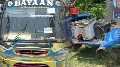 পিরোজপুরে বাস-ইজিবাইক সংঘর্ষে কলেজছাত্রী নিহত, আহত ৪
