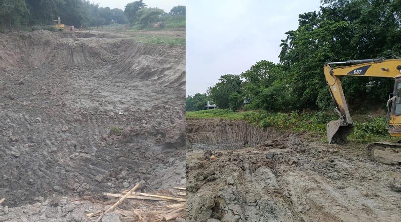 বন্যা নিয়ন্ত্রণ বাঁধের পাশে মাটি লুট, সমাধানে ‘বৃষ্টির অপেক্ষায়’ ইউএনও!