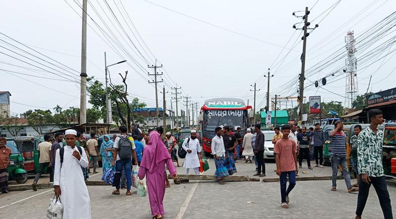 জামালপুরে আবারও মহাসড়ক অবরোধ