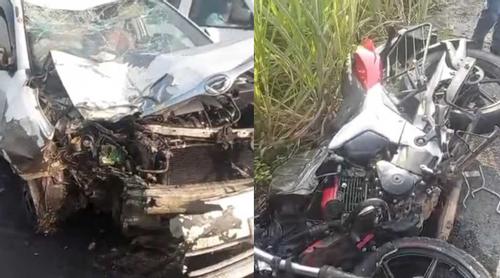 ফরিদপুরে প্রাইভেটকার-মোটরসাইকেলের মুখোমুখি সংঘর্ষে নিহত ১