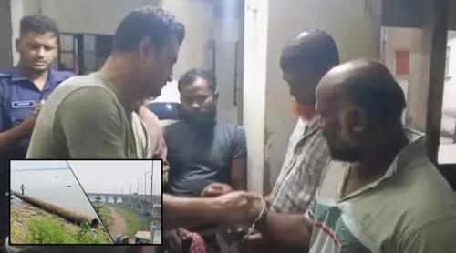সেতুর পাইপ চুরি করতে গিয়ে আটক ১০, ছাড়াতে বিএনপি নেতার ‘সুপারিশ’