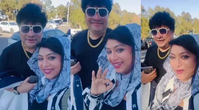 অস্ট্রেলিয়ার সিডনিতে রাস্তায় গানে গানে চিত্রনায়িকা শাবনূর-রবি চৌধুরী