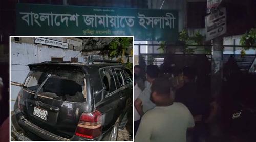কুমিল্লায় জামায়াতের দুই গ্রুপের সংঘর্ষ, গাড়ি ভাঙচুর