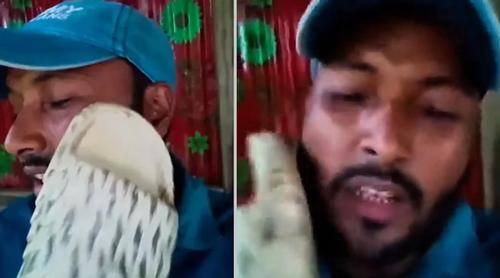 পছন্দের পদ না পেয়ে ছাত্রদল নেতার নিজের গালে জুতাপেটা