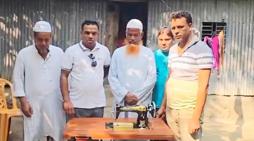 জামায়াতের দেওয়া সেলাই মেশিন ফেরত দিলেন সেই বিএনপি নেতার স্ত্রী
